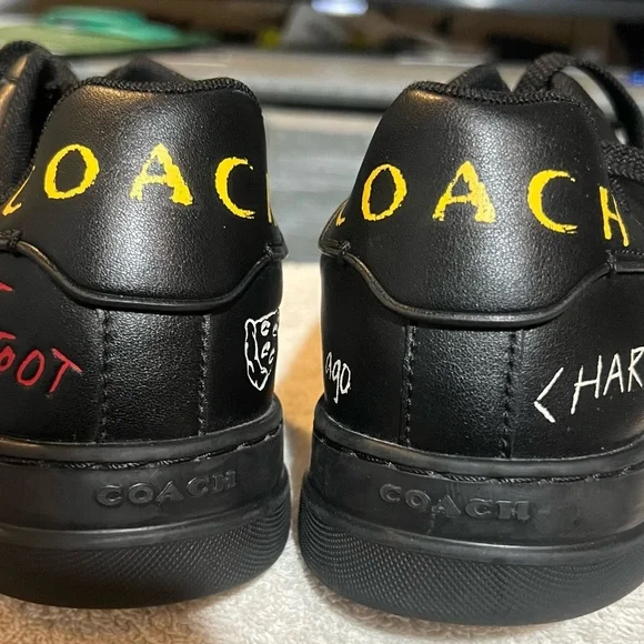 Coach High line signature low top charcoal/black sneaker - Picture 5 of 7